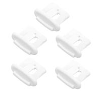 Butée Coulissante du Panier de Lave-vaisselle, 5 Pièces, Plastique Blanc