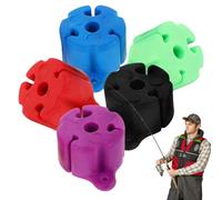 Butée de canne à pêche - Outil de fixation portable et léger pour canne à pêche Matériau résistant à l'usure Capuchon d'extrémité sécurisé, accessoire de pêche compact et durable | Solution de