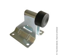 Butée de fin de course acier zingué, H.126 x L.110 x P.110 mm