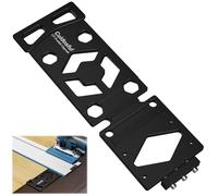 Butée de guidage d'angle pour Bosch FSN - Butée d'angle à 90° en aluminium pour Bosch GST et GKF (avec adaptateur) - Stable, durable, montage facile pour des coupes précises