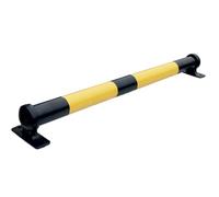 Butée de parking acier 1m20 noir et jaune
