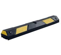 Butée de parking caoutchouc 1m30 noir et jaune