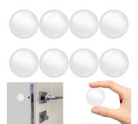 Butée de Poignée de Porte Murale, 8PCS Butée de Porte Adhésive Tampon Porte en Silicone 50mm Puissant Stop Porte transparent Protecteur silencieux Butoirs de Porte pour Portes De Placard,Cuisine