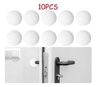 Butée de Poignée de Porte Murale - - Rond - PVC - Blanc - protège murs - meubles