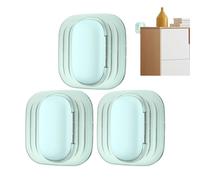 Butée de poignée de porte pour mur, protecteur mural de porte | Coussin de protection mural en caoutchouc, Butées de bouton de porte d'amortissement réutilisables, 3 butées de porte murales,