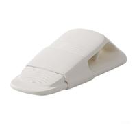 Butée de porte, 12,3 x 5 x 2,5 cm, cale-porte rétractable avec support, antidérapant, coupe-vent, pour tous les types de sols, utilisation à la maison et au bureau (blanc)