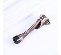 Butée de porte à levier à pied en alliage de zinc avec base en caoutchouc antidérapant pour portes de maison, de bureau et de jardin (bronze rouge)