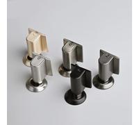 Butée de porte à ventouse sans perforation avec technologie mécanique coupe-vent, corps en alliage de zinc assurant un maintien ferme de la porte et une protection contre les collisions sans dommages