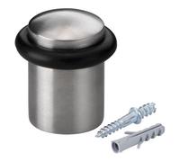 Butée de porte à vis + joint torique - inox -3 x 2,7 cm - vis/cheville four
