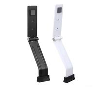 Butée de porte avec fonctionnement au pied, deux installations sans perçage, aimant permanent maintient le bouchon fermé lorsqu'il n'est pas utilisé (blanc)