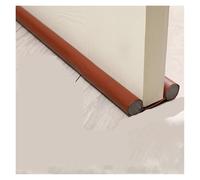 butée de porte Bande d'étanchéité inférieure sous la porte, anti-bruit du vent, mousse acoustique, bloqueur de joint, support de protection(Double brown)