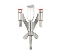 Butée de porte - Barre de sécurité portable pour ouverture vers l'intérieur - Bloque porte antivol avec double tige pour écarts inégaux - En acier inoxydable 304 (longueur)