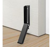 Butee de Porte,Butee de Porte Interieur,Arrêt de Porte Actionné Par le Pied Avec Tête en Caoutchouc Antidérapante,Robuste Butée de Porte,Pour Les Portes de Garage,Les Bureaux,Les Maisons(Noir)
