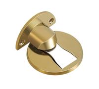 butée de porte Butoir de porte magnétique auto-adhésif monté au sol, sans perceuse, support de capture de portes magnétiques brossées magnetique(Gold)