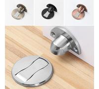 Butée de porte cachée en acier inoxydable 304 magnétique avec ferrures au sol et portes, pour portes intérieures avec écart de 5 à 15 mm