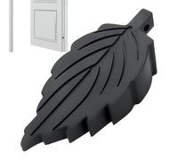 Butée de porte, cale en forme de feuille, 9,2 x 4,5 cm, butée de porte de sécurité pour bébé, design flexible, antidérapant, protection contre les dommages pour salon, crèche, bureau, lieu de travail