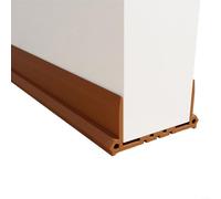 Butée de porte, cale-porte, bande insonorisante coupe-vent et imperméable efficace, bloque le vent, l'eau et le bruit, s'adapte parfaitement, convient à différents types de portes Marron, blanc, gris,