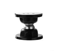 Butée de porte compacte en silicone avec design anti-collision et magnétisme puissant pour porte de maison et de bureau (noir)