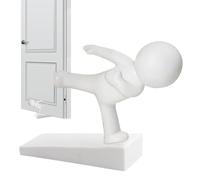 Butée de porte - Construction en apparence souple de dessin animé, fonction de paravent avec espace inférieur, outil de protection du sol absorbant les chocs, aide à la sécurité