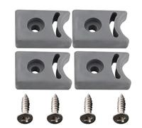 Butée de porte de douche en caoutchouc avec vis lot 4 butées porte coulissante pré-percées rechange protection anti-collision accessoires douche