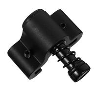 Butée de Porte de Grange Réglable, Limiteur de Balancement Noir | Acier au Carbone, Installation sans Perçage, Guide Bas pour Porte Coulissante, Usage Intérieur