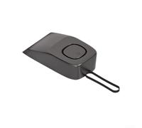 Butée de porte de sécurité avec alarme puissante de 70 dB, technologie à double capteur, point de déclenchement réglable et base inférieure en silicone anti-rayures (noir)