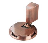 Butée de porte de sol robuste - En de zinc - 5,6 cm - Butée de porte mécanique non magnétique - Butée de porte coupe-vent réglable en hauteur avec technologie Push to Lock pour portes