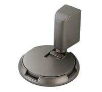 Butée de porte de sol robuste - En de zinc - 5,6 cm - Butée de porte mécanique non magnétique - Butée de porte coupe-vent réglable en hauteur avec technologie Push to Lock pour portes