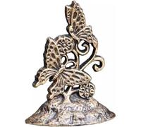 Butée De Porte De Style Industriel, Cale De Porte en Forme De Papillon, Butée De Porte Anti-Collision en Fonte Pratique, Décoration D’Art, Bronze, 18 * 14 * 7.7cm