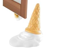 Butée de porte décorative - Butée de porte banane, amusant butoir de porte décoratif en coin pour sol, butée de porte en silicone banane ou crème glacée, coins pour la partie inférieure de la porte