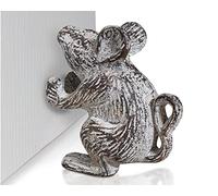 Butée de porte décorative en fonte | Cale de porte | Design unique et antique (blanc antique)