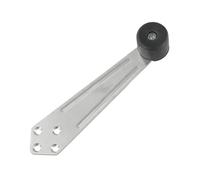 Butée de porte en acier inoxydable 304 avec tampon en caoutchouc, protection murale et fonction silencieuse, butée de porte robuste à fixer au sol, portes en bois ou en métal, entretient