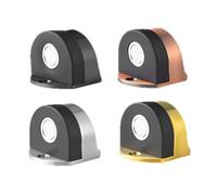 Butée de porte en acier inoxydable avec forte force magnétique, offrant des choix de montage automatique et de perçage pour un positionnement et une protection sécurisés de la porte (argenté)