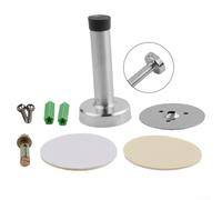 Butée de porte en acier inoxydable et caoutchouc pour montage mural, coussins de porte et extension de porte (85 mm)