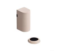 Butée de porte en alliage de zinc, coupe-vent, anti-collision pour un usage domestique, aspirateur de sol mécanique, instructions d'installation simples (blanc)