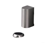 Butée de porte en alliage de zinc, coupe-vent, anti-collision pour un usage domestique, aspirateur mécanique au sol, instructions d'installation simples (gris clair)