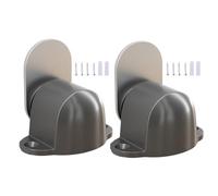 Butée de porte en alliage de zinc - Résistant à la rouille - Matériel de prévention des collisions pour la maison et le bureau - Butée de porte magnétique murale pour espaces de 5 à 25 mm (lot de 2