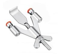 Butée de porte en forme de Y pour appartement, hôtel, dortoir, utilisation dans une petite pochette de rangement (rouge argenté)