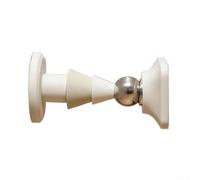 Butée de porte en silicone avec forte aspiration et aimant pour une utilisation au sol sur des surfaces lisses comme le carrelage, le bois, le verre, le marbre et le plastique (blanc)