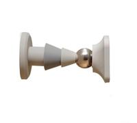 Butée de porte en silicone avec forte aspiration et aimant pour une utilisation au sol sur des surfaces lisses comme le carrelage, le bois, le verre, le marbre et le plastique (gris)