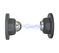 Butée de porte - Fermeture magnétique battante | Retenue magnétique | Support adhésif sans perçage, maintien ferme, PVC anti-usure et acier inoxydable