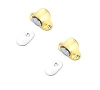 Butée de porte for l'intérieur for protéger les murs, butée sans poinçon, résistance épaisse, anti-collision, montée au sol, en alliage zinc invisible(Gold)