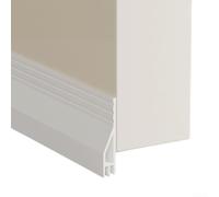 Butée de porte inférieure Wave pour réduction du bruit et insonorisation en TPE avec forte adhérence (blanc)