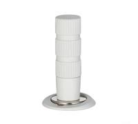 Butée de porte invisible en alliage de zinc avec bordure en cuivre pour un positionnement discret de porte sur des portes résidentielles standard (blanc)