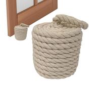 Butée de porte lestée pour garantir que la porte reste ouverte même dans des situations de nœuds de corde. Poignée de butée de porte en coton - Arrêt de porte de ferme rustique - Jammer de fenêtre de