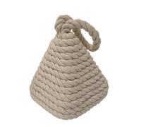 Butée de porte lourde - Bâtonnets de coton-tiges rustiques - Nœud de corde - Bloc de poignée lesté - Style Farmhouse - Cale de porte intérieure pour chambre à coucher, salon, porte-fenêtre décoratif