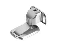 Butée de porte magnétique auto-adhésive/perceuse, fixée au sol, sans perceuse, support de capture de portes magnétiques brossées arret de porte(Silver)