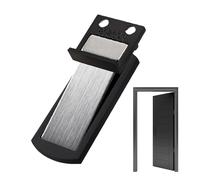 Butée De Porte Magnétique | Cale Bloqueuse Silencieuse En Acier Inoxydable | Dispositif De Maintien Magnétique Pour Porte Ultra Fin,Pour La Maison Les Commerces Et Les Lieux De Travail