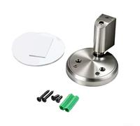 Butée de porte magnétique en alliage de zinc avec pivot réglable pour définir les limites d'ouverture de porte dans les espaces de vie et les bureaux (argenté)