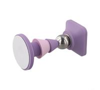 Butée de porte magnétique en silicone avec ventouse sécurisée au sol, installation de clous, protège les murs et les portes, pour un usage domestique sur des surfaces lisses (violet)